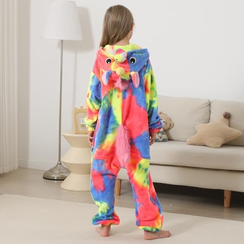 One Piece Pajamas Animal Kids Onesie, Animal Pajamas Halloween Cosplay Costume for Girls Boys