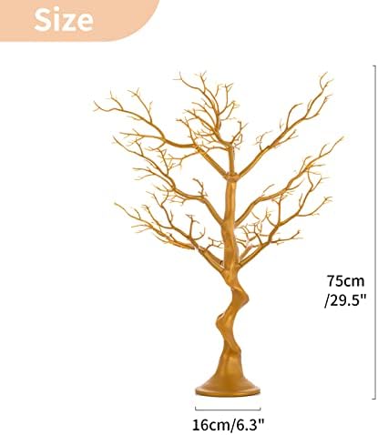 NUPTIO Gold Christmas Tree, 30 Inch Artificial Display Branch for Wedding