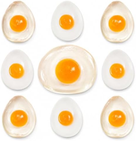 The Dreidel Company 12 Count Clear Sticky Egg Splat Balls - Soft Squishy Liquid Filled Yolk Stress Relief Fidget Toys, Novelty Party Favors and Goodie Bag Fillers