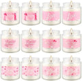 12 Pack Valentines Scented Candles,3.5oz Romantic Candle Gifts