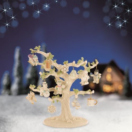 Lenox Snow Pals Christmas Snowman Hangable Mini Ornament Set 12-Piece