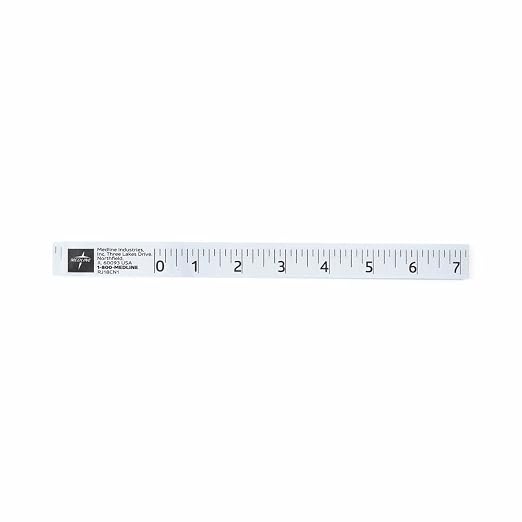 Medline Paper Measuring Tape, Flexible, Inches and Centimeters, Disposable, Great for Single Use, 72" (Pack of 500)