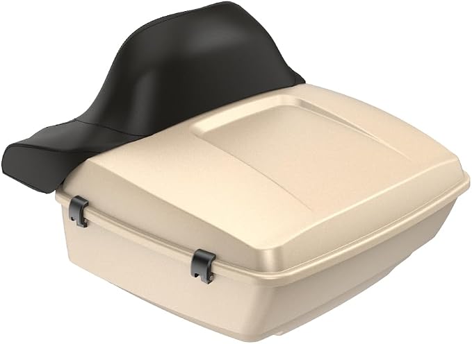 Advanblack Road Glide Tour Trunk Pack Sand Camo Denim King Tour Trunk Pack Luggage +Wrap-Around Backrest Pad for '97-'25 Harley Touring Road King Street Glide Electra Glide CVO Models
