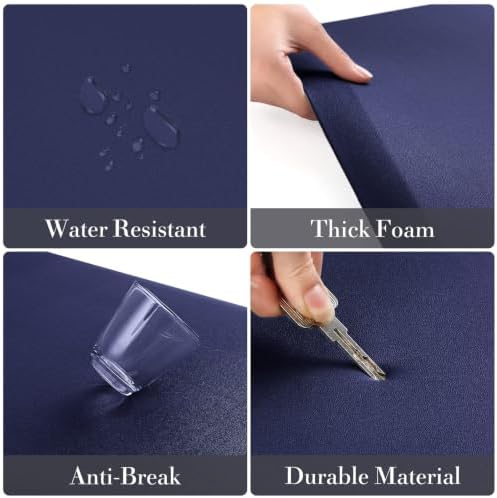 HappyTrends 2 PCS Kitchen Mat Cushioned Anti-Fatigue Floor Mat,