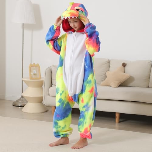 One Piece Pajamas Animal Kids Onesie, Animal Pajamas Halloween Cosplay Costume for Girls Boys