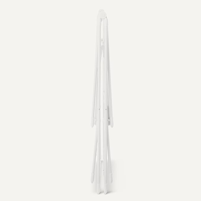 Amazon Basics Foldable Space-Saving 4-Wing Metal Clothes Drying Rack, 61x23.6x49.6 inches, White