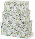 Soul & Lane - Magnolia Garden Decorative Storage Boxes with Lids, Set of 3