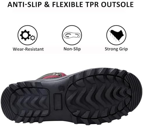 riemot Waterproof Insulated Winter Snow Boots for Men and Women