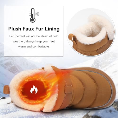 XIHALOOK Womens Snow Boots Winter Waterproof Mid-Calf Boots
