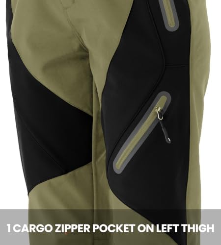 YSENTO Women's Hiking Pants Fleece Lined Winter Waterproof Insulated Snow Ski Work