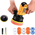 CJC Buffer Polisher - 110V 600W Variable Speed Machine - Random Orbital Buffer for Floor, Car, Furniture, Metal Waxing and Polishing With Professional Buffing Kit(16pcs)