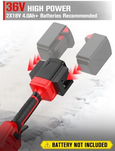 18" Cordless Snow Shovel Compatible with Milwaukee M18 Battery (Bare Tool)