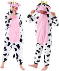 Spooktacular Creations Halloween Dalmatian Dragon Cow Costume, Animal Costume Hooded Jumpsuit for Halloween Cosplay Party