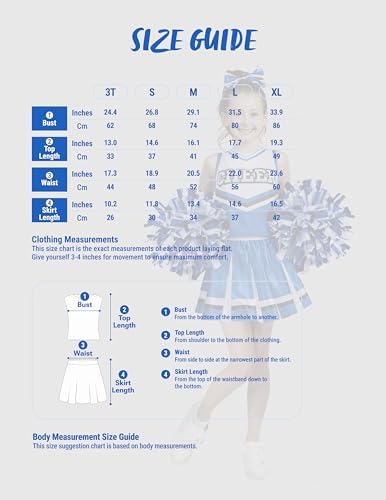 Spooktacular Creations Halloween Girl Cheerleader Costume, Cheer Uniform Set, Cheerleading Outfit for Halloween DressUp Party