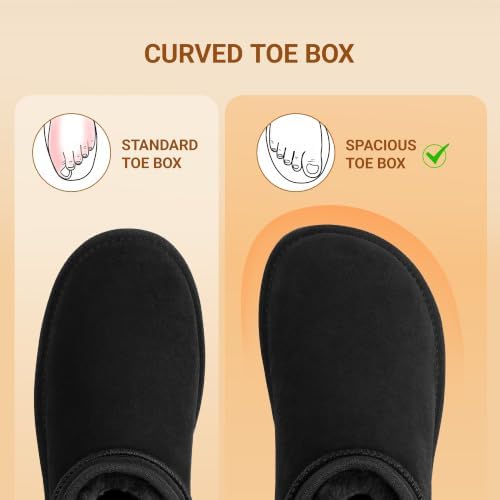 DREAM PAIRS Women's Winter Snow Boots - Classic Ankle Boots