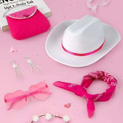Cowgirl Costume Girls Kids Disco Outfits Movie Heroine Dress Up for Halloween Birthday Cosplay Party