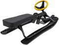 Ski Sled Slider Board, Twin Brakes Sled Snow Scooter with Flexible Steering Wheel, Heavy-Duty Snow Bike for Kids Age 3-15, Load-Bearing Capacity 220.5lbs