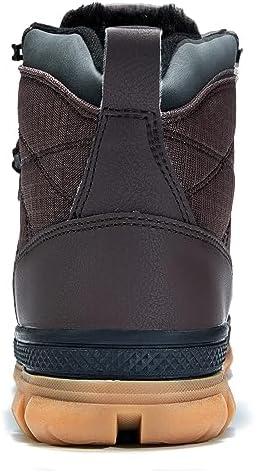 Wondamo Men's Snow Boots Lightweight Waterproof Winter Cold Weather Shoes
