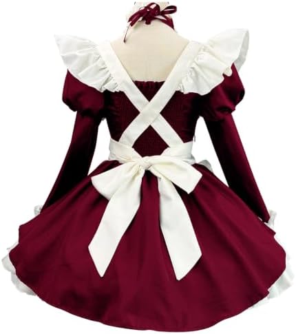 Gothic Maid Dress Women French Maid Cosplay Costume