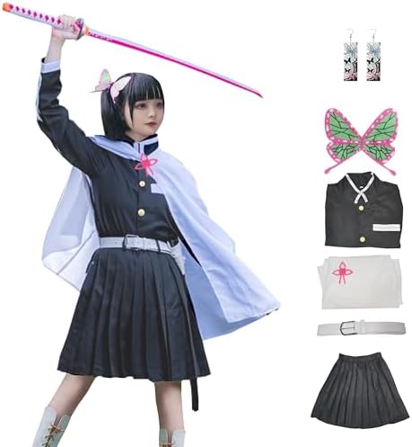 Kimonos Cosplay Costumes Adult Women Girls Anime Japanese Kimono Robe Halloween Outfit with Accessories