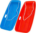 2-Person Sled for| 35" All-Season Toboggan | Reinforced Structure | High Weight Capacity | for Snow, Beach & Park
