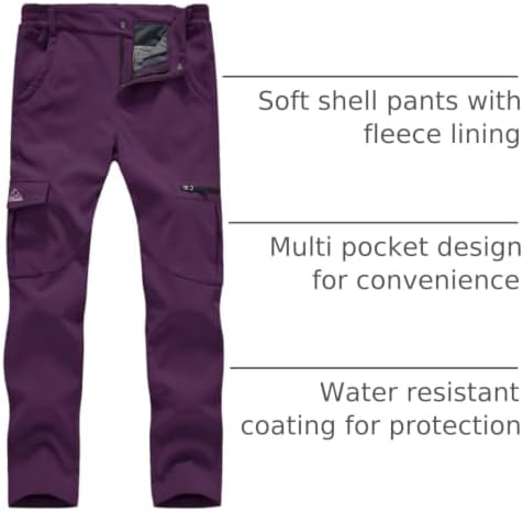 Gopune Women's Waterproof Windproof Outdoor Hiking Snow Ski Insulated Pants