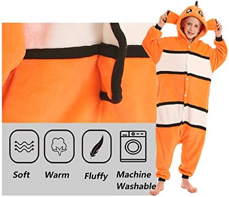 SimZoo Kids Animal Onesie Pajamas Halloween Costumes Cosplay 4-13Y