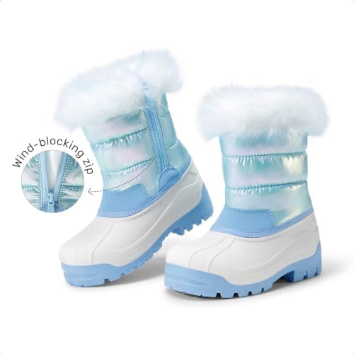 DREAM PAIRS Girls Snow Waterproof Winter Boots