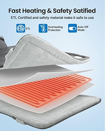 RENPHO Neck and Shoulder Heating Pad, Christmas Gift for Women Men