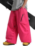 GSOU SNOW Mens Womens Ski Snow Pants Baggy Snowboard Pants Waterproof