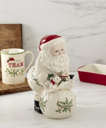 Lenox Holiday Serveware Collection, Porcelain Tableware & Entertaining Pieces, Treat Jar