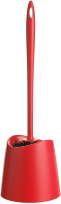 TATAY Toilet Brush | Durable Materials | Modern Design | Fixed and Long-Lasting Brush for Hygienic Cleaning | Multiple Bathroom Brush Colors | Made in Spain | 12 x 12 x 38 cm – Red