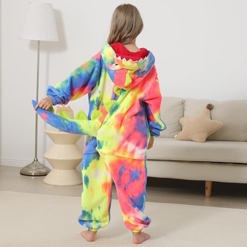 One Piece Pajamas Animal Kids Onesie, Animal Pajamas Halloween Cosplay Costume for Girls Boys