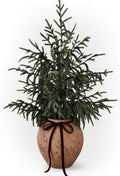 Christmas Decorations - 32" Real Touch Artificial Pine Tree in Ceramic Pot