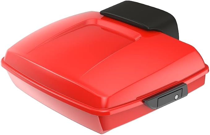 Advanblack Road Glide Tour Trunk Pack Performance Orange Razor Tour Trunk Pack Backrest Pad for '97-'25 Harley Touring Road King Street Glide Electra Glide CVO models