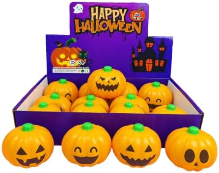 Halloween Pumpkin Squishy 12pc - Squishy Stress Relief