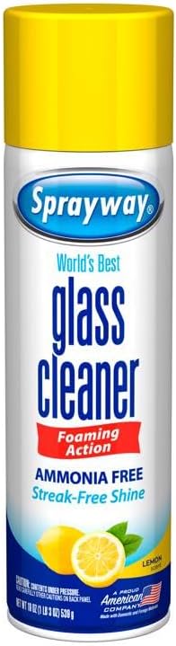 Sprayway 1035839 19 oz Lemon Scent Glass Cleaner Foam Pack of 6