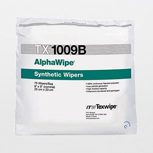 Case of TX1009B AlphaWipe 9" x 9" Polyester Cleanroom Wiper - 10 Bags of 150 Wipers (1500 Total)