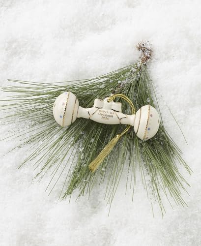 Lenox 2026 Babys 1st Christmas Rattle Ornament