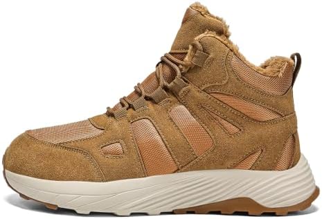 Winter Boots for Men and Women, Warm Fur-Lined Snow Boots with Slip-Resistant Outsole, High-Top Hiking Boots for Outdoor Walking and Cold Weather