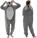 Snug Fit Unisex Adult Onesie Pajamas, Flannel Cosplay Animal One Piece Halloween Costume Sleepwear Homewear