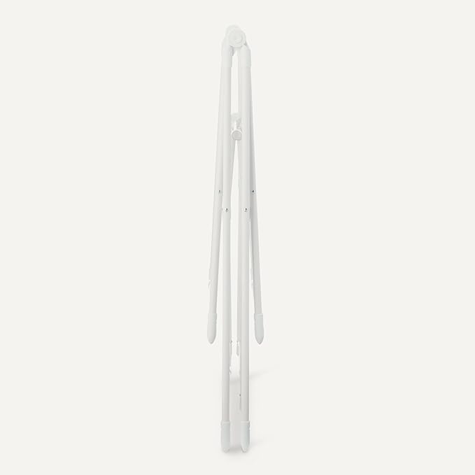 Amazon Basics Foldable Space-Saving 2-Wing Metal Clothes Drying Rack, 61x23.6x39.3 inches, White