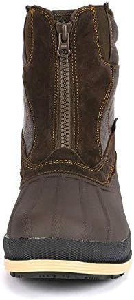 NORTIV 8 Men's Zip Winter Snow Boots Slip on
