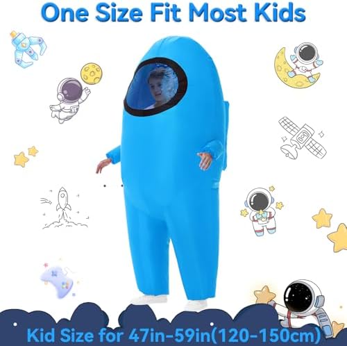 Inflatable Costume for Kids,Halloween Costumes Funny Blow Up Space Suit Costumes,Cosplay Game Fans
