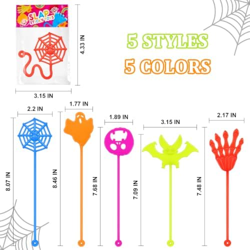 200 PCS Halloween Toys Gifts for Toddlers, Bulk Sticky Hands Party Supplies