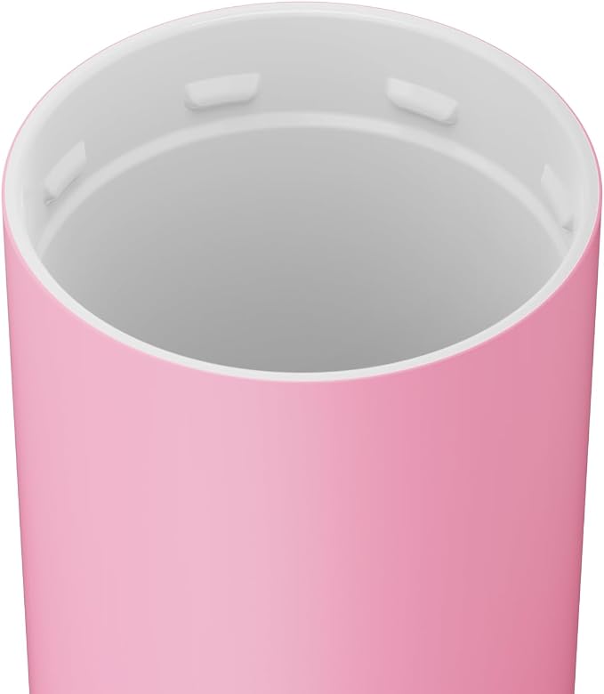 BrüMate Strova 18oz 100% Leakproof Insulated Coffee Mug | Ceramic-Lined Interior | Built-In Silicone Sleeve for Travel | Locking Flip Lid (Primrose)