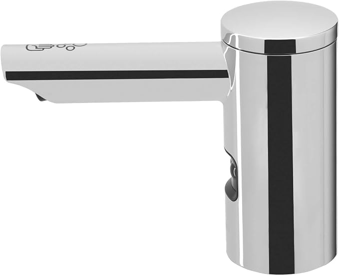 Sloan ESD-2000 Deck-Mounted Foam Soap Dispenser - Infrared Sensor Activated, Polished Chrome Finish, Battery Powered, Modular One-Piece Construction, 3346089