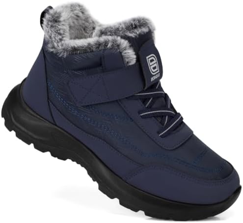 SHIBEVER Snow Boots Women Warm: Winter Fur Lined Ankle Booties
