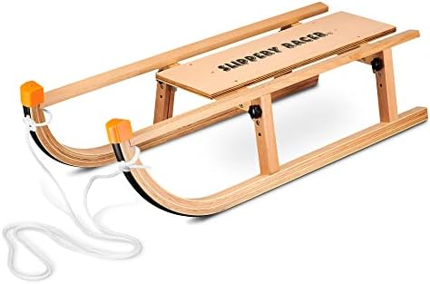 Slippery Racer Kids Wooden Foldable Snow Sled