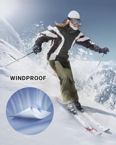 Outdoor Ventures Fleece Lined Waterproof Pants Women Ski Snow Hiking Warm